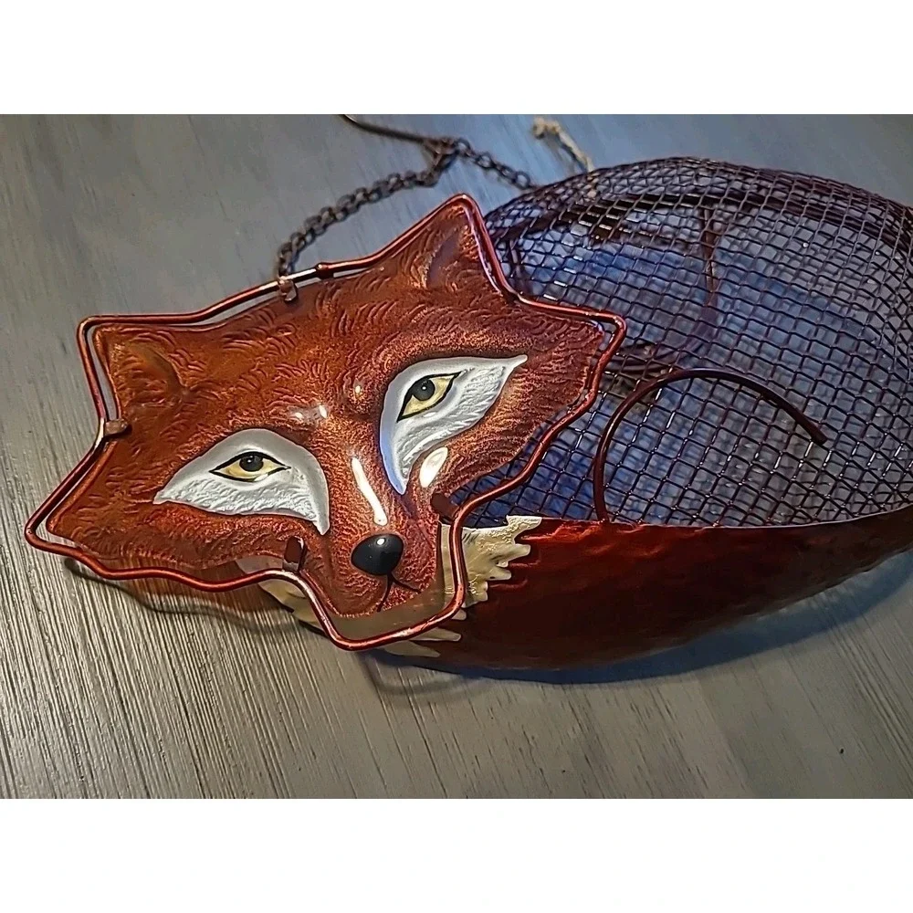 Evergreen Enterprises, Inc Resting Fox Mesh Decorative Bird Feeder‎ Large Seed